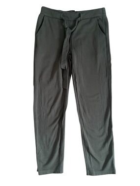 Badgley Mischka Olive Drawstring Casual Chinos